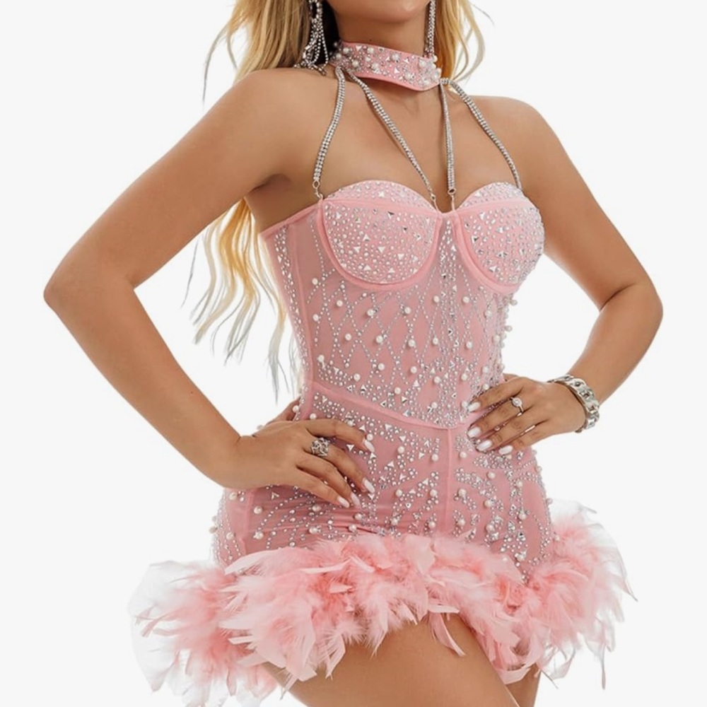 Strapless Sparkly Romper